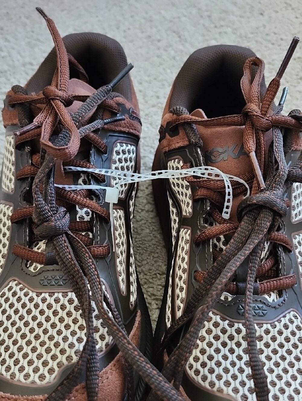 Hoka One One Mineral Brown/Cast Iron Sneakers - Picture 10 of 11